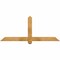 Ekena Millwork Eugene Rough Sawn Timber Gable Bracket, Western Red Cedar, 60"W x 25"H x 4"D x 4"F, 10/12 Pitch GBW060X25X0404EUG00RWR - alternate 1